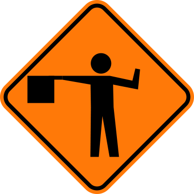 Flagger Ahead